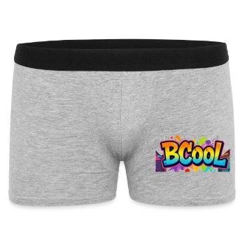 BCOOL Graffiti Neon Splash - Men's Boxer Shorts - heather grey - Front