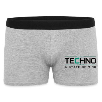 Techno - A State of Mind - Men's Boxer Shorts - heather grey - Front