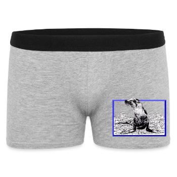 Phoque - Boxer Homme - gris chiné - Devant