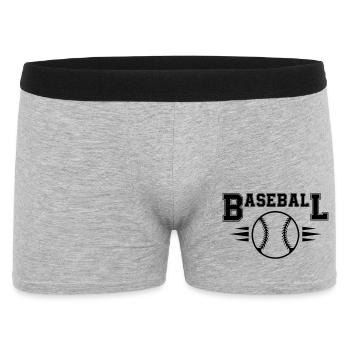Baseball - Men's Boxer Shorts - heather grey - Front