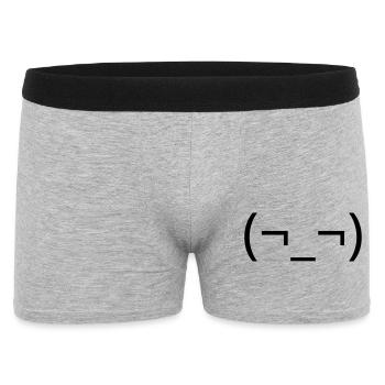 Dry Side Gare (¬_¬) Annoyed Emote - Men's Boxer Shorts - heather grey - Front