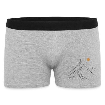 Summit cross at sunrise - Men's Boxer Shorts - heather grey - Front