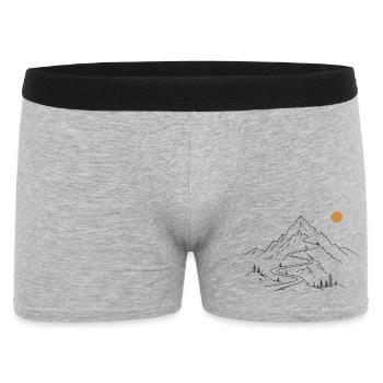 Mountain road - Men's Boxer Shorts - heather grey - Front