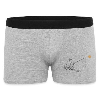 Fishing on the lake - Men's Boxer Shorts - heather grey - Front