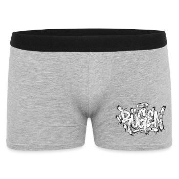 Rügen Graffiti Oldschool Hip Hop - Men's Boxer Shorts - heather grey - Front