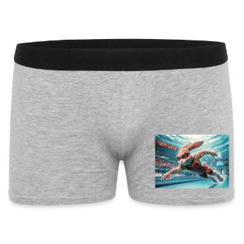 Rabbit Swim Champion - Men's Boxer Shorts - heather grey - Front