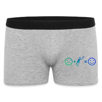 Geschenkidee für einen Tennis mit Tennis - Männer Boxer Shorts - Grau meliert - Vorne