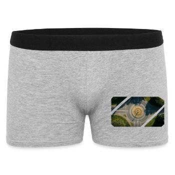 Roundabout Collage - Men's Boxer Shorts - heather grey - Front