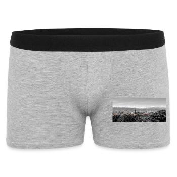 Panorama urbain avec montagnes - Boxer Homme - gris chiné - Devant