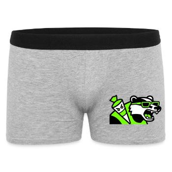 Badger Schoolbag Mascot - Men's Boxer Shorts - heather grey - Front