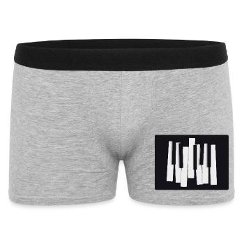 Abstract Piano Keys – Modern Design - Men's Boxer Shorts - heather grey - Front