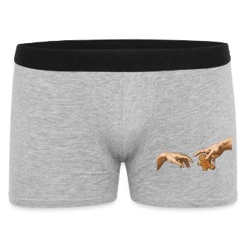 Biscuits en pain d’épices – La Création – Weihn drôle - Boxer Homme - gris chiné - Devant