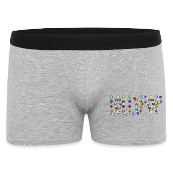 Lollipop typography - Men's Boxer Shorts - heather grey - Front