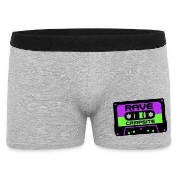 Rave Cassette Festival Logo - Men's Boxer Shorts - heather grey - Front