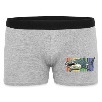 Whale Shark Rhincodon typus - Men's Boxer Shorts - heather grey - Front