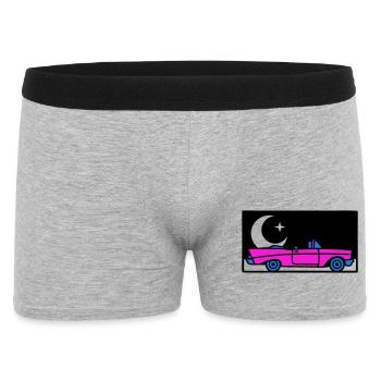 Graphisme décapotable rétro des années 80 - Boxer Homme - gris chiné - Devant
