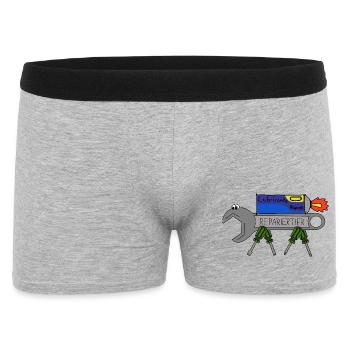 ReparierTier mit LubriFast - Männer Boxer Shorts - Grau meliert - Vorne