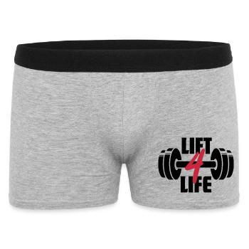 Entraînement de musculation Lift 4 Life Barbell - Boxer Homme - gris chiné - Devant