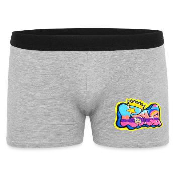 LINA GRAFFITI NAME FOR KID - Boxer Homme - gris chiné - Devant