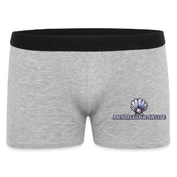 Sirène au cœur Emblème de la Coquille - Boxer Homme - gris chiné - Devant