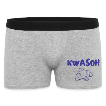Croissant Kvasoh Illustration - Boxer Homme - gris chiné - Devant