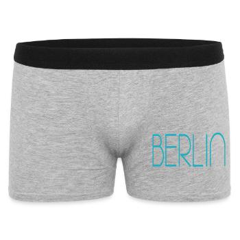 Berlin - Männer Boxer Shorts - Grau meliert - Vorne