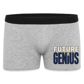 Student Motivation – Future Genius - Men's Boxer Shorts - heather grey - Front