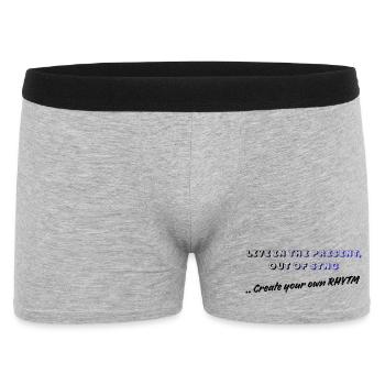 Live in the Present, Out of Sync - Men's Boxer Shorts - heather grey - Front