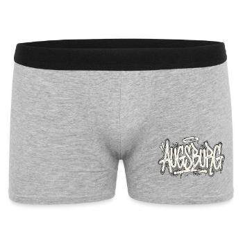 Augsburg Graffiti - Männer Boxer Shorts - Grau meliert - Vorne