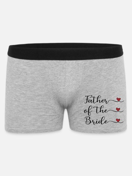 Father of the Bride - Men's Boxer Shorts - heather grey