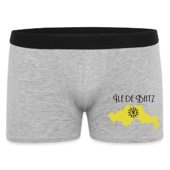 Ile de Batz - Boxer Homme - gris chiné - Devant