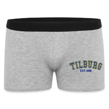 Tilburg gegründet 1996 - Männer Boxer Shorts - Grau meliert - Vorne