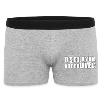 Kolumbien Nicht Kolumbien Kolumbianische Flagge Kolumbien - Männer Boxer Shorts - Grau meliert - Vorne