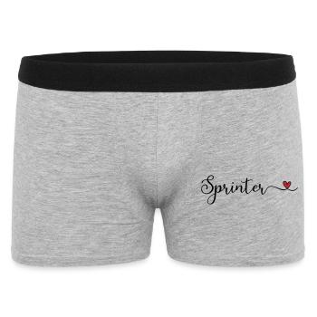 Sprinter - Männer Boxer Shorts - Grau meliert - Vorne