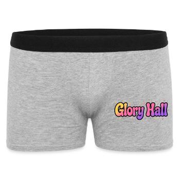 Glory Hall Psychedelisches Leuchten - Männer Boxer Shorts - Grau meliert - Vorne