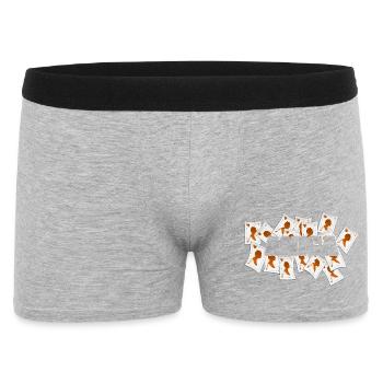 Queen of Hearts Anica - Men's Boxer Shorts - heather grey - Front