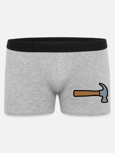 Carpenter's Hammer Tool Icon - Men's Boxer Shorts - heather grey