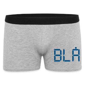 Blue - LCD - Men's Boxer Shorts - heather grey - Front