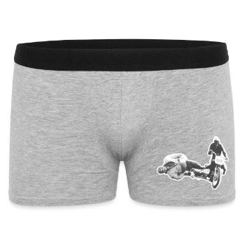 Défi de sidecar vintage sur une moto rétro - Boxer Homme - gris chiné - Devant