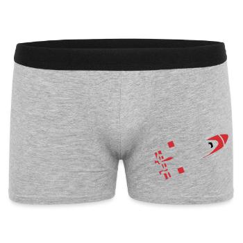 Abstract Rocket Silhouette - Men's Boxer Shorts - heather grey - Front