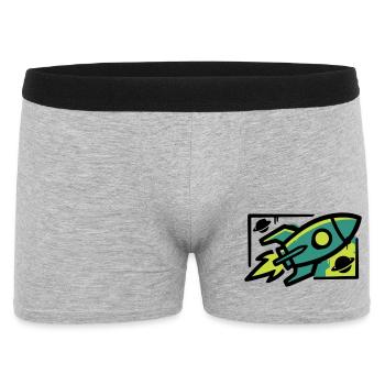 Graffiti de fusées - Boxer Homme - gris chiné - Devant