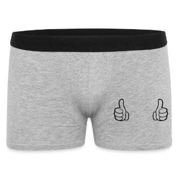 Comme une main - Boxer Homme - gris chiné - Devant