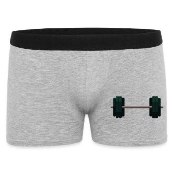 Barbell Dumbbell - Men's Boxer Shorts - heather grey - Front