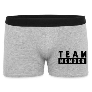 team_member- - Boxer Homme - gris chiné - Devant