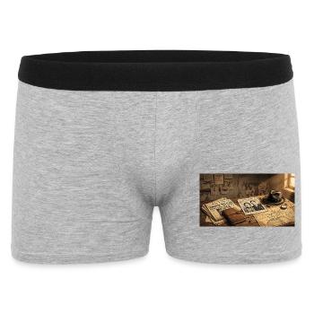 Bonnie & Clyde : Des hors-la-loi aux légendes américaines - Boxer Homme - gris chiné - Devant