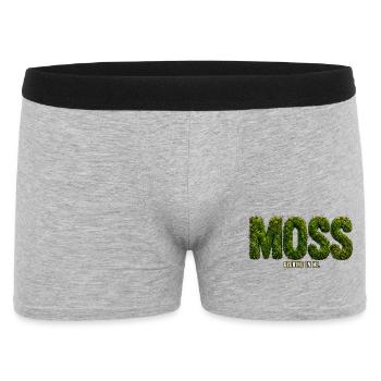 MOSS – Growing Inside Me | Botanical pun - Men's Boxer Shorts - heather grey - Front