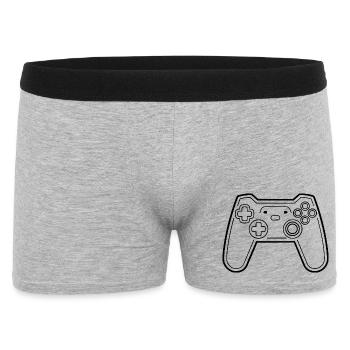 Game Controller Line Art - Men's Boxer Shorts - heather grey - Front