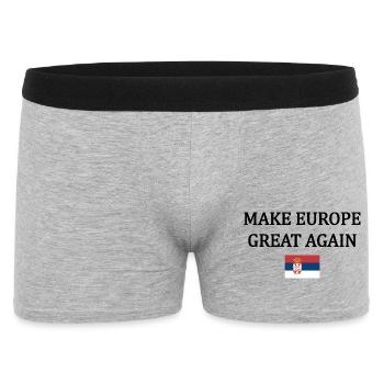 Rendre l’Europe Grande à Nouveau – Serbie - Boxer Homme - gris chiné - Devant