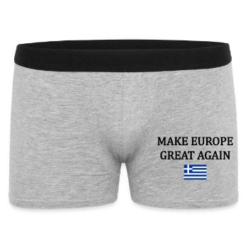 Rendre l’Europe Grande à nouveau – Grèce - Boxer Homme - gris chiné - Devant