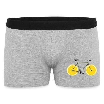 Vélo Vélo Citrons Drôles - Boxer Homme - gris chiné - Devant
